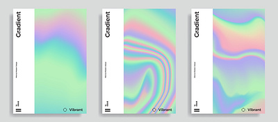 Holographic cover design template background design gradient graphic design holographic illustration minimal modern trendy typography vector