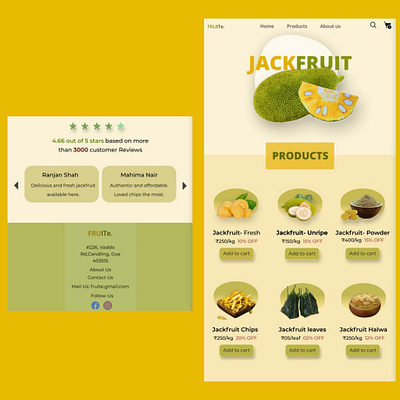 Online fruit store website branding design figma graphic design illustration logo ui uiux ux vector