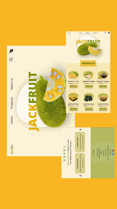 Online fruit store website branding design figma graphic design illustration logo ui uiux ux vector