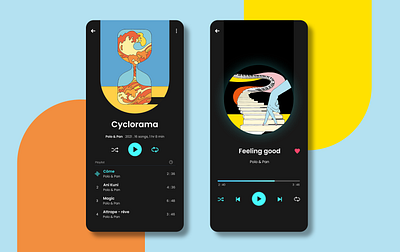 Daily UI#009 - Music player 009 dailyui dailyui009 design graphic design illustration musicplayer ui