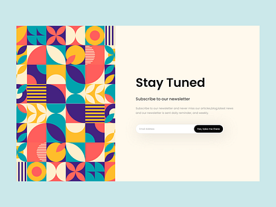 Subscribe Section UI bytestechnolab figma subscribe ui uiux