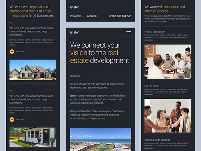 🏢 istate® - Real Estate Development Mobile Responsive agency animation apartment architect company company profile design development home hotel house interaction landing page mobile property real estate responsive uidesign uxdesign website