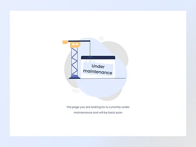 Under maintenance Page design designer looking for job ui ui design ux design uxdesign