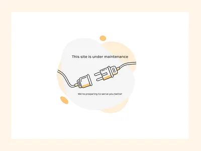 Under maintenance page design designer looking for job ui ui design ux design uxdesign