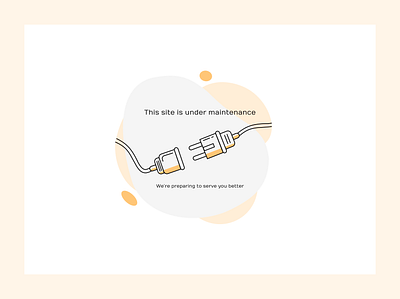 Under maintenance page design designer looking for job ui ui design ux design uxdesign