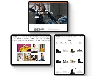 Fashion Ecommerce Shop brand branding clothing commerce ecommerce fashion female landingpage minimalistic nordic shoes shop simple store ui website