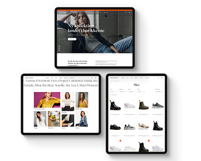 Fashion Ecommerce Shop brand branding clothing commerce ecommerce fashion female landingpage minimalistic nordic shoes shop simple store ui website
