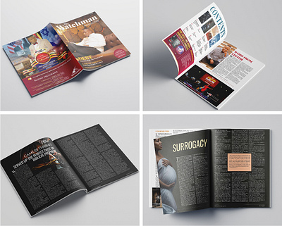 The Watchman Magazine book layout graphic design magazine design