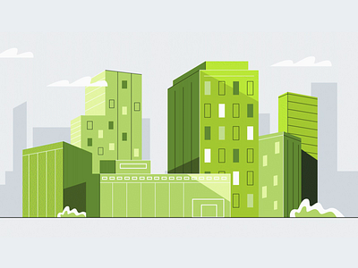 City 2d 2d animation animation buildings city color design explainer explainer video houses illustration landscape motion animation motion design motion graphics skyscrapers town