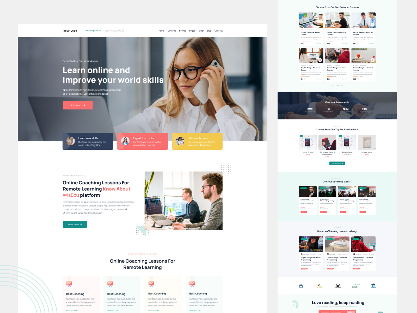 Example of Website Design  For Any Industries 