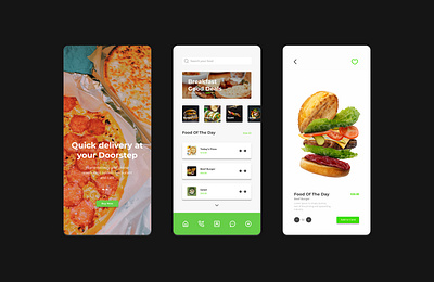 Mobile APP Design fast food figma graphic design mobile app uiux