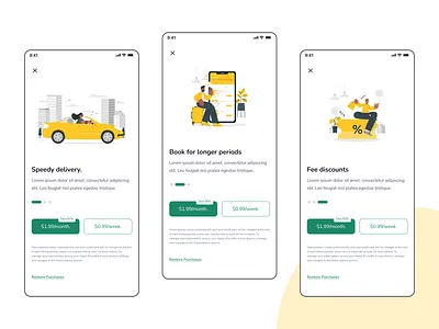 Paywall Exploration 1 app design minimal ui ux
