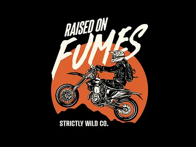 Raised On Fumes badge design brand branding design distressed graphic design hand drawn illustration illustrator logo procreate retro tshirt vintage