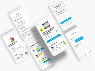 Bilka Plus - Customer Loyalty Program App app cards commerce ecommerce food grocery minimalistic mobile navigation nordic product products shop shopping simple store ui user ux white