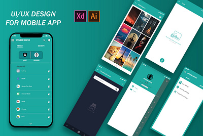 UI/UX Design Mobile App app branding design graphic design mobile app design typography ui ui design uiux design ux