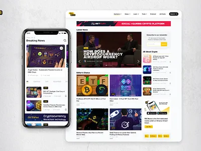 BSC News - Crypto Website & App bitcoin blockchain crypto design finance henderson hokh interface kurt markets ui user ux