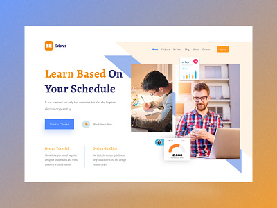 🔥 Hero Section - Elearning Web 🔥 ui ui design website