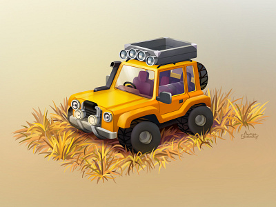 4x4 4x4 adobe andrew lebedinsky car cg color illustration jeep nft nftart photoshop