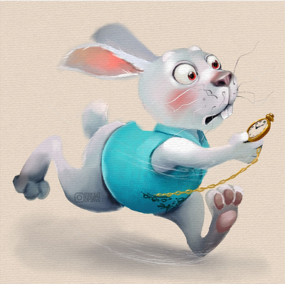 White rabbit alice in wonderland animal animals art artwork character character design creative cute illustration design digital art illustration illustrator kids illustration rabbit whiterabbit алиса в стране чудес белый кролик иллюстратор иллюстрация