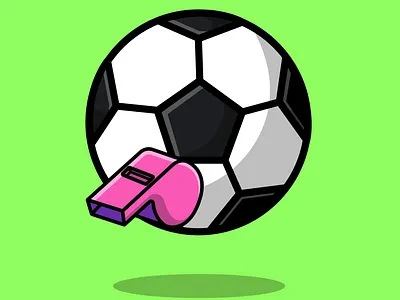 Soccer Ball And Whistle card