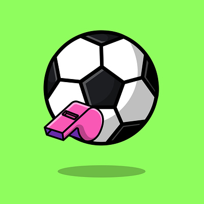 Soccer Ball And Whistle card