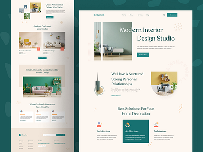 Interior Design Website app branding design figma furnichure graphic design illustration illustrator interior interior design logo photoshop portfolio ui ux vector web design web ui website