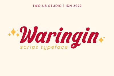 FREE DOWNLOAD!!! WARINGIN - SCRIPT TYPEFACE beauty classic clean displayfont font freefont handwrite handwritting letter lettering posterfont script simple typeface typography