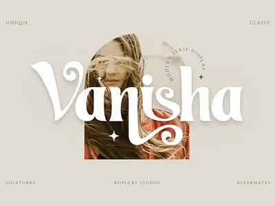 Vanisha - Modern Serif Display Font cricut fonts cute fonts display font fonts logo luxury modern font playfull serif typeface y2k fonts