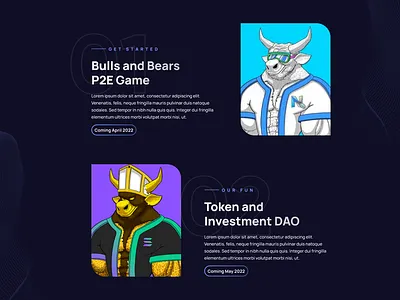 NYCrypto Bears and Bulls design ui ux website