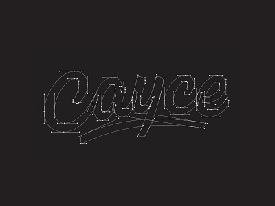 Cayce Beziers golf handlettering handtype hashtaglettering lettering logo process vectormachine