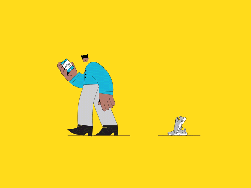 Personal space 2danimation aftereffects aftereffects animation animation character design data illustration vector walkcycle