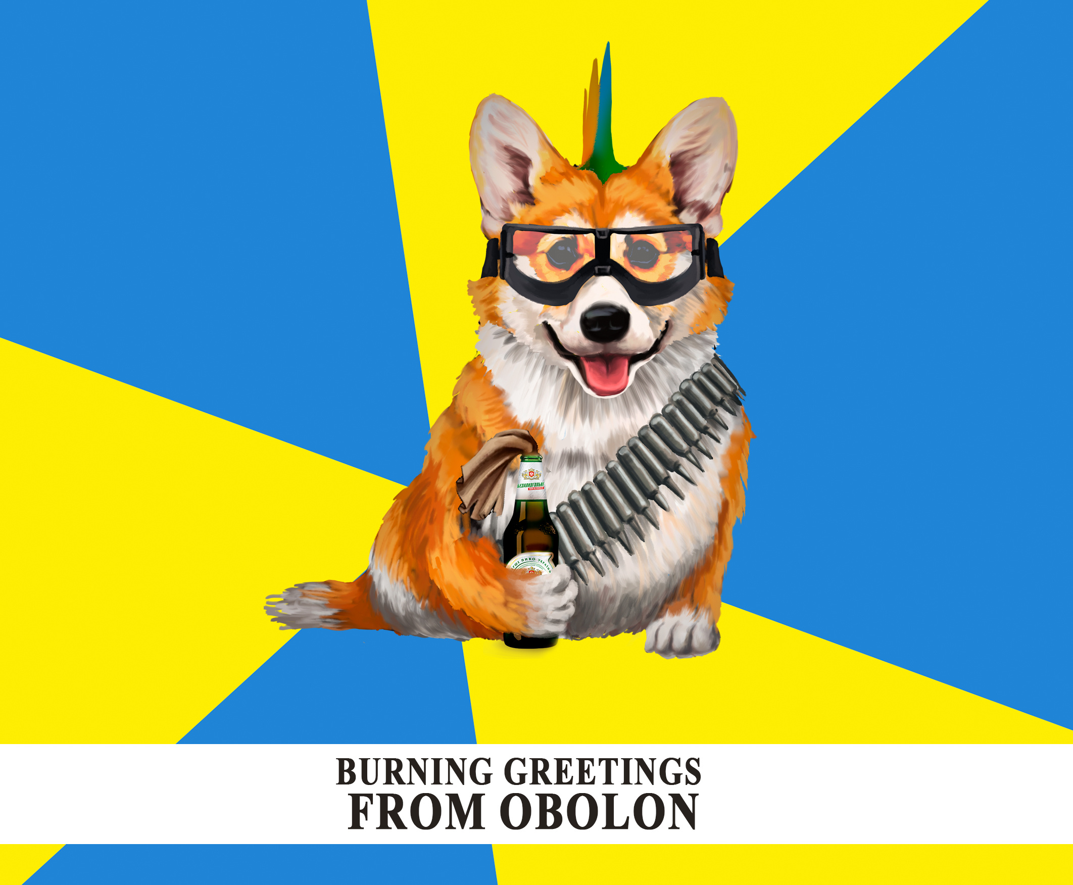 Example of NFT project AngryUkrainianCorgi
