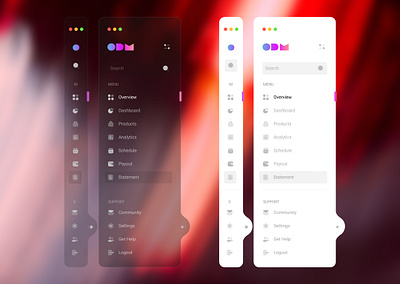 Side Menu UI admin admin dashboard admin panel clean dark theme dashboard design menu minimal minimenu nav navigation sidebar sidebar icon sidemenu ui ux web webapp website