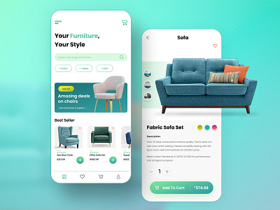 Furniture Mobile App UI adobe app branding design figma furniture mobile app ui graphic design mobile app ui mobile ui mobile user interface ui ui design user experience user interface ux ux design