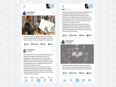 LinkedIn Redesigned I app design ui
