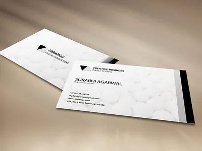 Free Whitish Business Card Design Mockup app branding business card design free illustration logo mockup new typography ui ux vector whitish