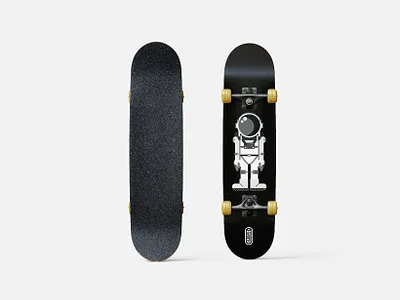 Let's go to the moon blackandwhite design graphic design illustration mockup skateboard vector