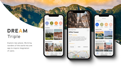 Travel APP application branding design graphic design holiday memories memorise travel trip ui