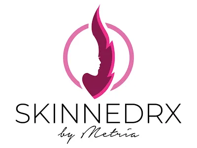 Skinned RX beautiful logo brand design community logo create logo logo logo design salon logo