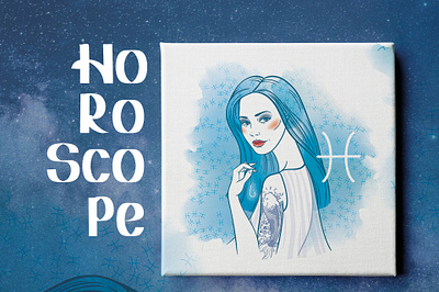 Zodiac girls collection astrological card collection design girl horoscope illustration poster sign symbol vector watercolor woman zodiac