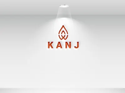 KANJ Candle logo app icon app logo branding design flat graphic design illustration logo minimal motion graphics ui vector