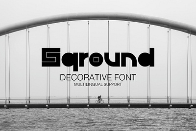 Sqround font circle decorative design font fontface graphic design logo poster round sqround square type