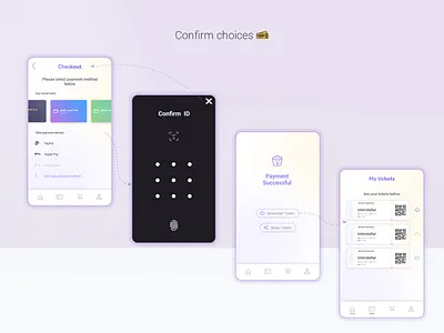 Movie Theatre App UI Design: Confirm payment pages figma graphic design ui uidesign ux web