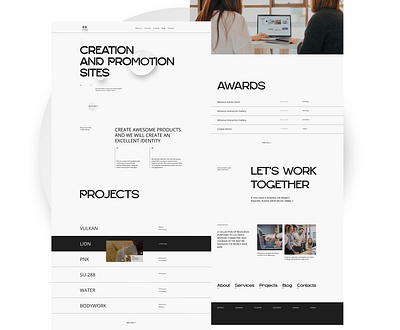 Digital Agency design digital agency landing page typography ui design web web design