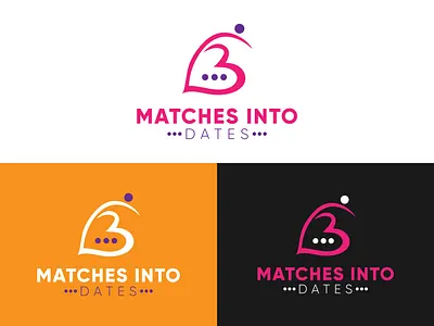 Matches dating logo app icon app logo branding design flat graphic design illustration logo minimal motion graphics ui vector