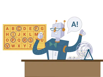 RPi - Bingo Robot art children encryption graphic design illustration learning
