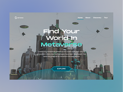 Metaverse Homes design metaverse ui web design