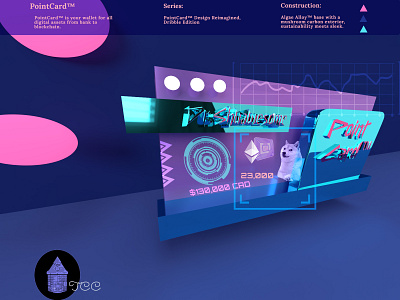 PointCard™ Rebound | Tiny Cabin Creative 3d 3dmodel adobe adobe dimension branding defi design dribbble graphic design illustrator marketing design photoshop pointcard rebound ux vector