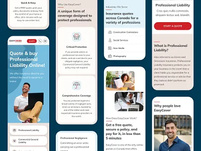 Responsive website - Insurance