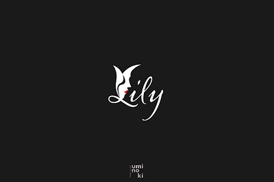 Lily branding design flat floral logo illustration lily logo minimal typography vector